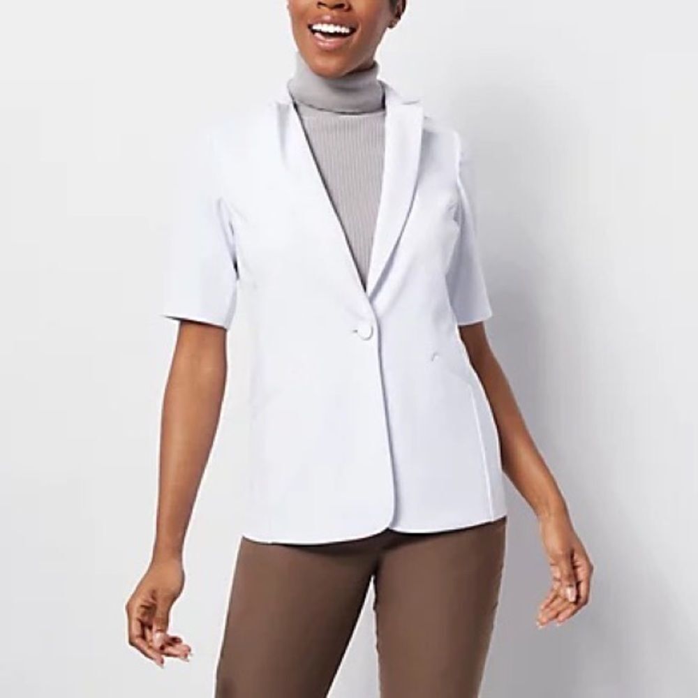 GRAVER Susan Graver LK Fusion Elbow-Sleeve Blazer